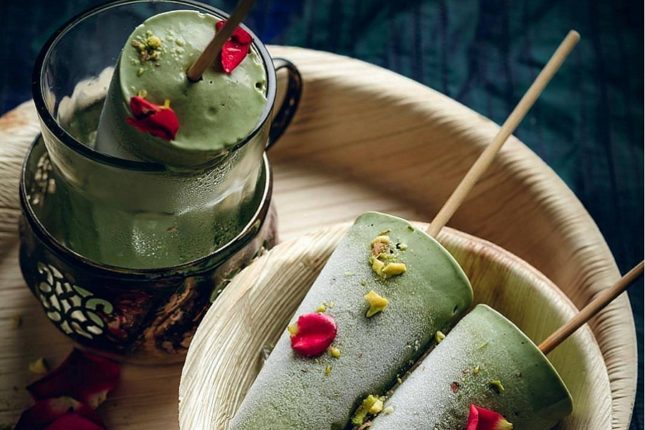 Мороженое из зеленого чая Матча - рецепт