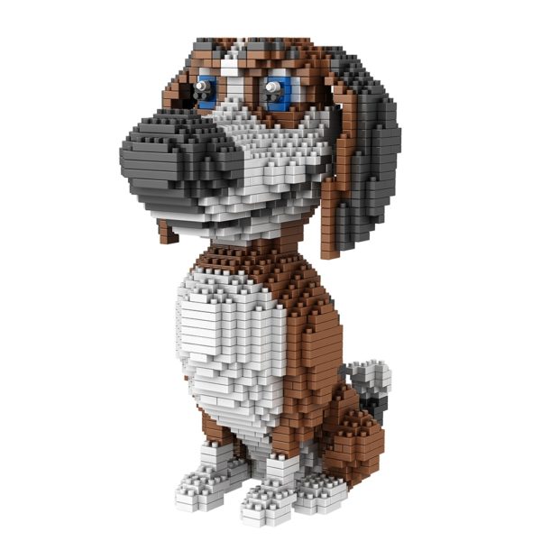 Объемный 3D конструктор собака Бигль - обзор - купить